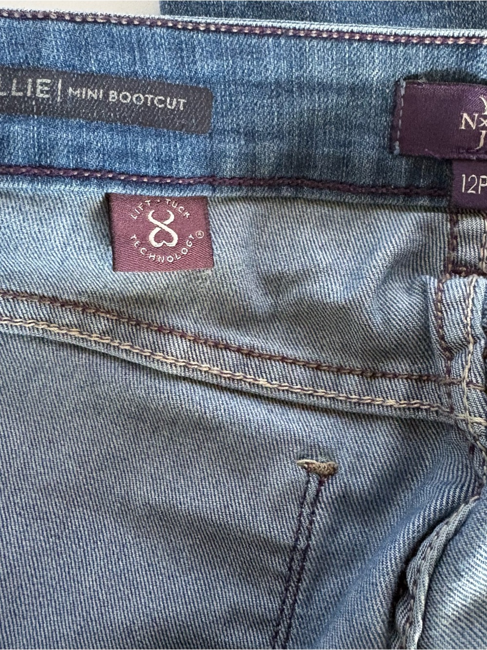 NYDJ Petite Billie Mini Bootcut Jeans Ankle Crop Stretch Denim Midsize‎ Fashion - Picture 8 of 8